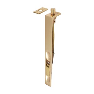 Timco Lever Action Flush Bolt - Polished Brass