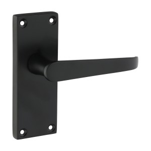 Timco Victorian Straight Latch Handles - Matt Black