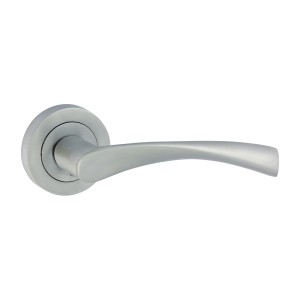 Timco Edleston Lever On Rose Handles - Satin Chrome