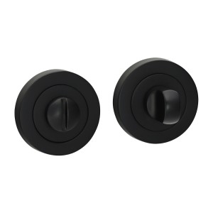 Timco Bathroom Thumb Turn And Release - Matt Black
