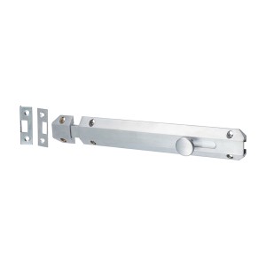 Timco Architectural Flat Section Bolt - Satin Chrome