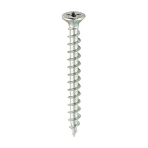 Timco Window Fabrication Screws Countersunk Single Thread Phillips - Zinc