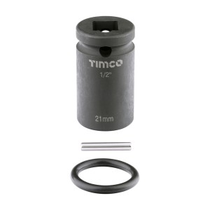 Timco Scaffolders Short Impact Socket 21 x 52mm