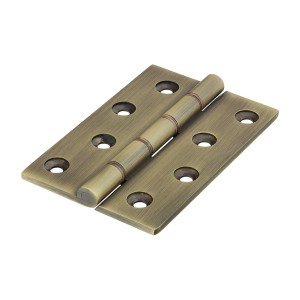 Timco Double Phosphor Bronze Washered Butt Hinge - Solid Brass - Antique Brass