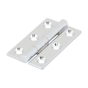 Timco Solid Drawn Hinge - Solid Brass - Polished Chrome
