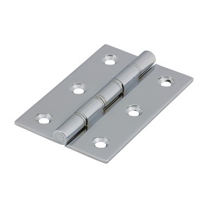 Timco Double Steel Washered Butt Hinge - Solid Brass - Polished Chrome
