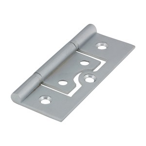 Timco Plain Bearing Flush Hinge - Solid Brass - Satin Chrome