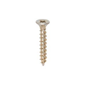 Timco Solo Chipboard & Woodscrews 3mm Double Countersunk Pozi - Yellow