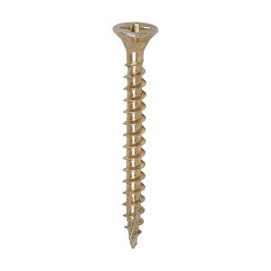 Timco C2 Strong-Fix 4mm Double Countersunk Woodscrews Pozi - Yellow
