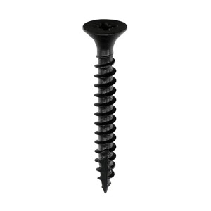 Timco Classic Multi-Purpose Woodscrews Double Countersunk Pozi - Black Organic