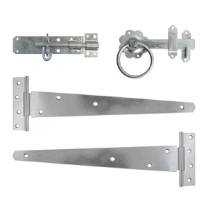 Timco Side Gate Kit - Ring Latch - Hot Dipped Galvanised