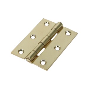 Timco Plain Butt Hinge - Fixed Pin (1838) - Electro Brass