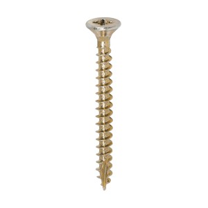 Timco Classic Multi-Purpose 4.5mm Woodscrews Double Countersunk Pozi - Yellow