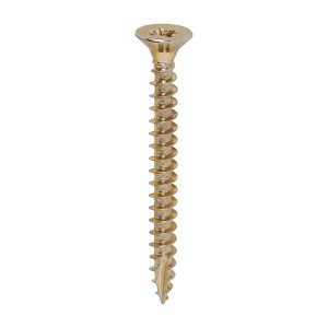 Timco Classic Multi-Purpose 5mm Woodscrews Double Countersunk Pozi - Yellow