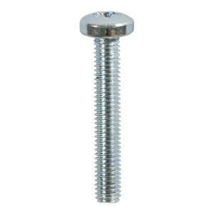 Timco Metric Threaded Machine Screws Pan Head Pozi - Zinc