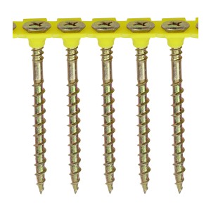 Timco Solo Collated Chipboard & Woodscrews Phillips - Yellow