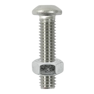 Timco Socket Screws & Hex Nuts - Button - Stainless Steel