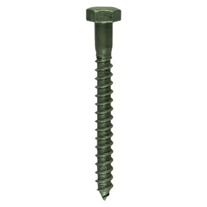 Timco Coach Screws 6 x 75mm Hex - Exterior - Green