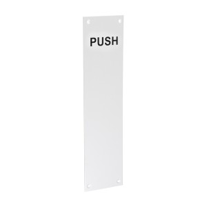 Timco Finger Plate PUSH - Satin Anodised Aluminium