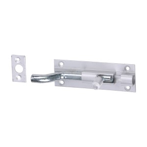 Timco Necked Barrel Bolt - Satin Anodised Aluminium