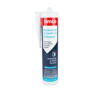 Timco Bathroom & Sanitary Silicone 300ml - White