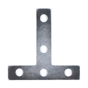 Timco Tee Plates 76 x 76 x 16mm - Zinc