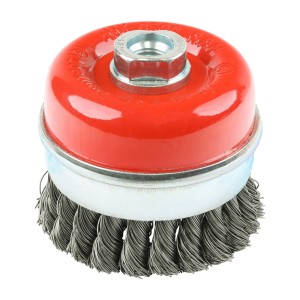 Timco Angle Grinder Cup Brush - Twisted Knot Steel Wire