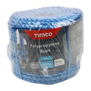 Timco Polypropylene Rope - Blue - Coil
