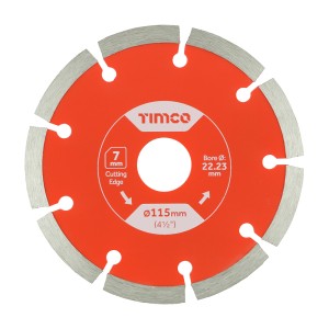 Timco General Purpose Diamond Blades 115 x 22.2mm - Segmented 3 Piece Set