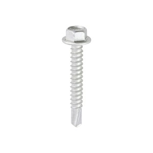 Timco Metal Construction Light Section Self Drilling Screws Hex - Silver Organic