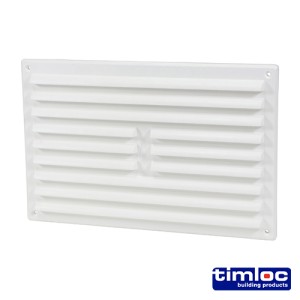 Timco Timloc Internal Plastic Louvre Grille Vent with Flyscreen