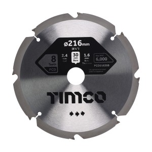 Timco PCD Fibre Cement Saw Blade