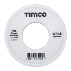 Timco PTFE Thread Seal Tapes 12m x 12mm