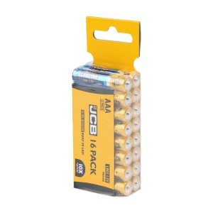 Timco JCB Ultra Alkaline Batteries AAA Trade Pack 24 Pack