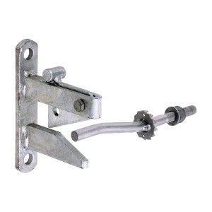 Timco Self Locking Gate Catch With Cranked Striker - Hot Dipped Galvanised