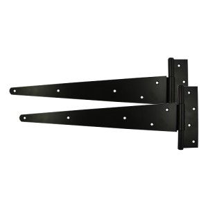 Timco Pair of Strong Tee Hinges - Black