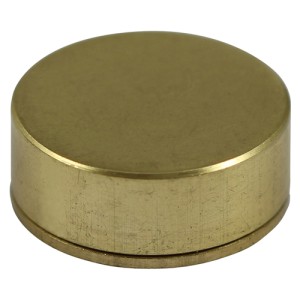 Timco Threaded Screw Caps - Solid Brass - Satin