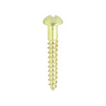 Timco Solid Brass Timber Screws SLOT - Round