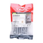 Timco Carriage Bolts Hex Nuts & Form A Washers - Dome - Silver