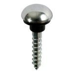 Timco Mirror Hanging Screws Zinc - Chrome Dome