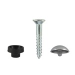 Timco Mirror Hanging Screws Zinc - Chrome Dome