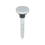 Timco Mirror Screws - Zinc - Chrome Flat