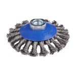 Timco Angle Grinder Bevel Brush 100mm - Twisted Knot Stainless Steel