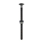 Timco Carriage Bolts Hex Nuts & Form A Washers Dome - Green