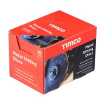Timco Bonded Abrasive Disc 115 x 22.2 x 1mm - Metal Slitting Discs 10 Pack