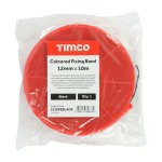 Timco Coloured Fixing Band 12 x 10mm - Black