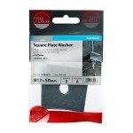 Timco Square Plate Washers - Zinc