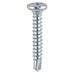 Timco Window Fabrication Self Drilling & Tapping Screws Shallow Pan Countersunk Phillips - Zinc