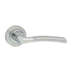 Timco Shavington Lever On Rose Handles - Polished & Satin Chrome