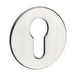 Timco Euro Profile Self-Adhesive Escutcheon - Round - Polished Stainless Steel